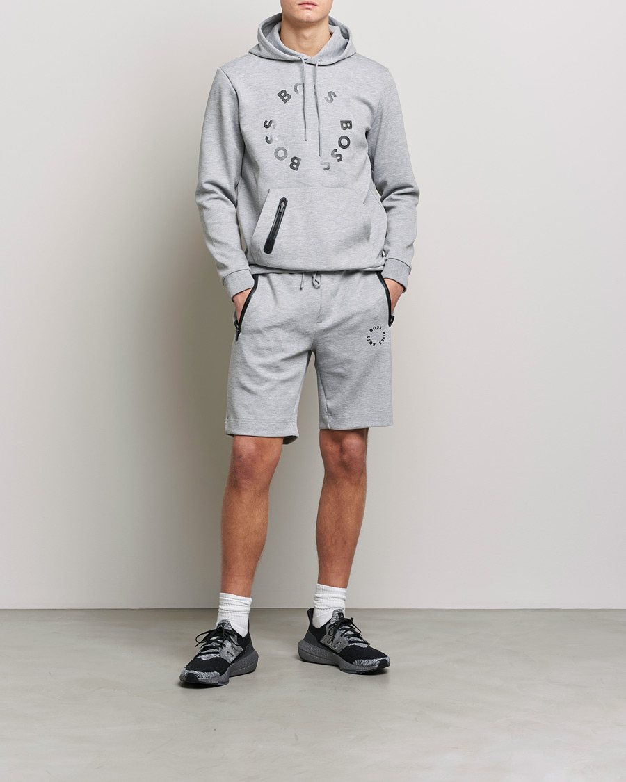Uomini | Pantaloncini | BOSS GREEN | Headlo Sweatshorts Light Grey