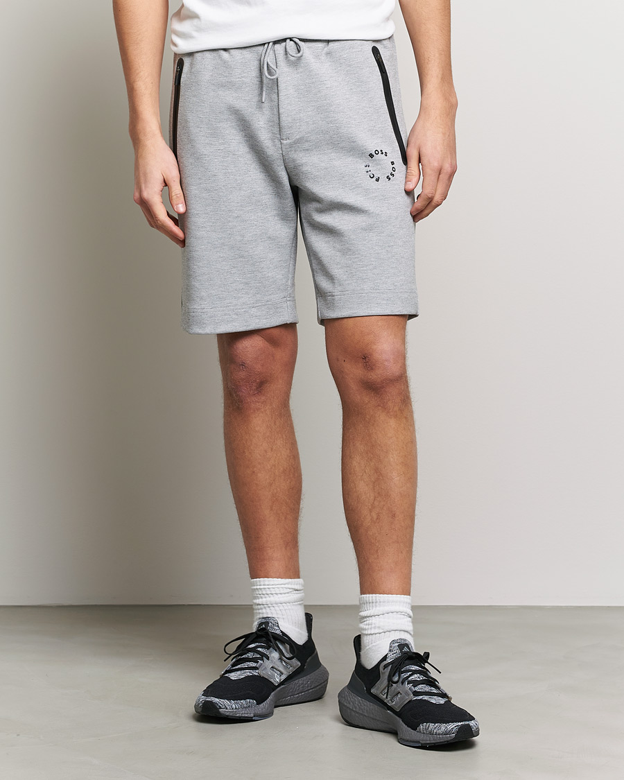 Uomini | Pantaloncini | BOSS GREEN | Headlo Sweatshorts Light Grey