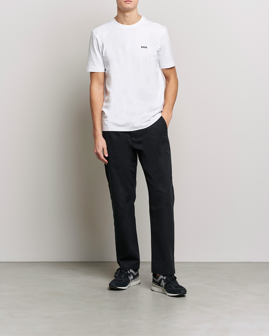 Uomini | T-shirt | BOSS GREEN | Logo Crew Neck T-Shirt White