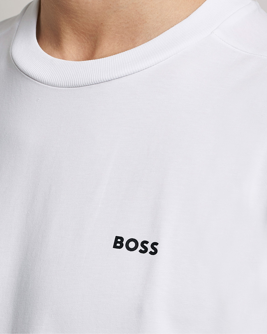 Uomini | T-shirt | BOSS GREEN | Logo Crew Neck T-Shirt White