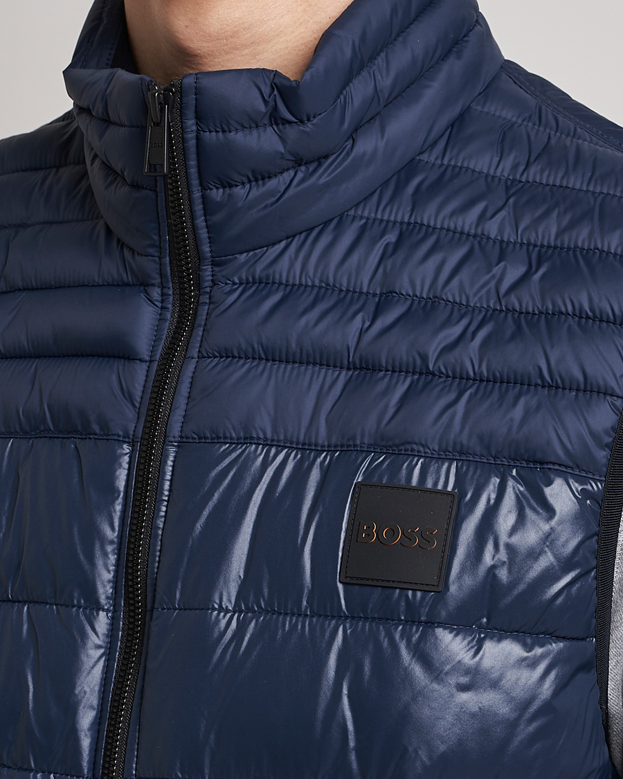 Uomini | Gilet | BOSS ORANGE | Odeno Down Vest Dark Blue