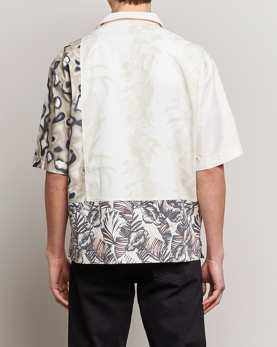 Uomini | Camicie | BOSS ORANGE | Lapis Resort Collar Printed Short Sleeve Shirt Bei