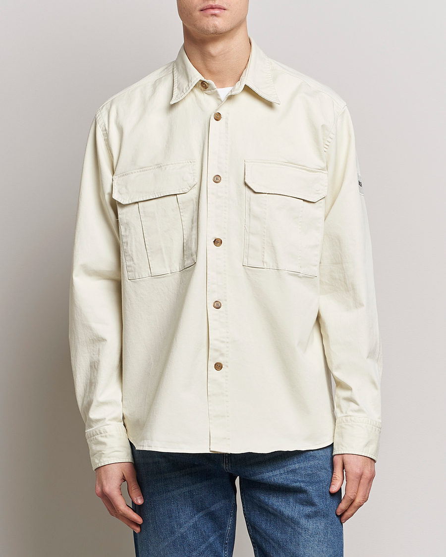 Uomini | Camicie | BOSS ORANGE | Lisel Pocket Overshirt Light Beige