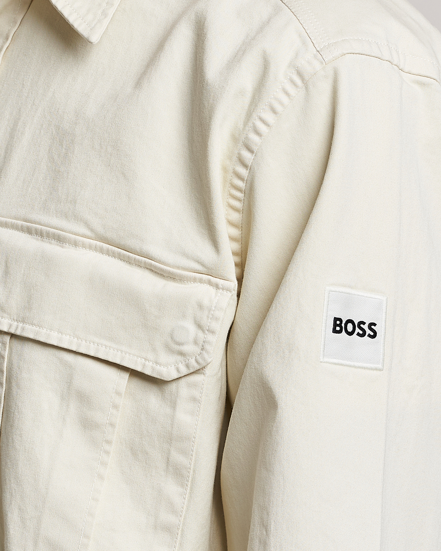 Uomini | Camicie | BOSS ORANGE | Lisel Pocket Overshirt Light Beige
