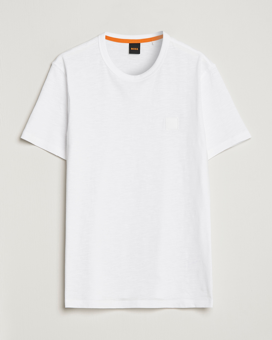 Uomini | T-shirt | BOSS ORANGE | Tegood Slub Crew Neck T-Shirt White