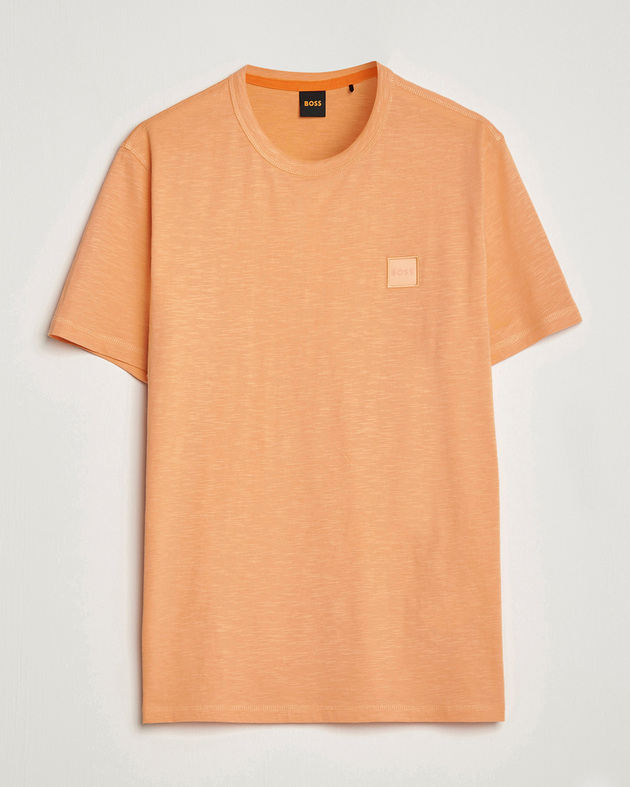 Uomini | T-shirt | BOSS ORANGE | Tegood Slub Crew Neck T-Shirt Pastel Orange