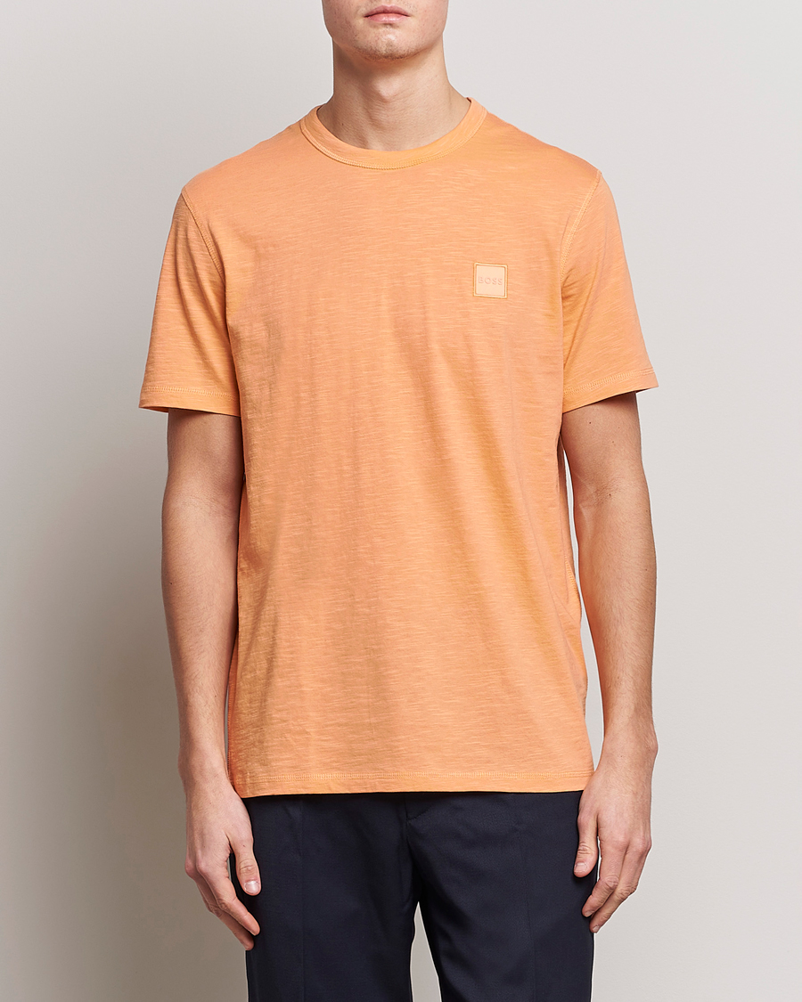 Uomini | T-shirt | BOSS ORANGE | Tegood Slub Crew Neck T-Shirt Pastel Orange
