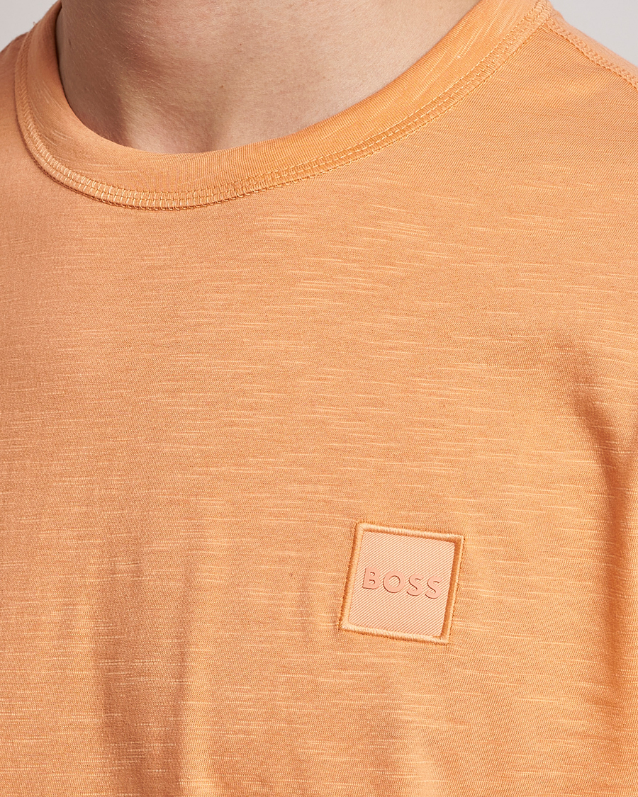 Uomini | T-shirt | BOSS ORANGE | Tegood Slub Crew Neck T-Shirt Pastel Orange