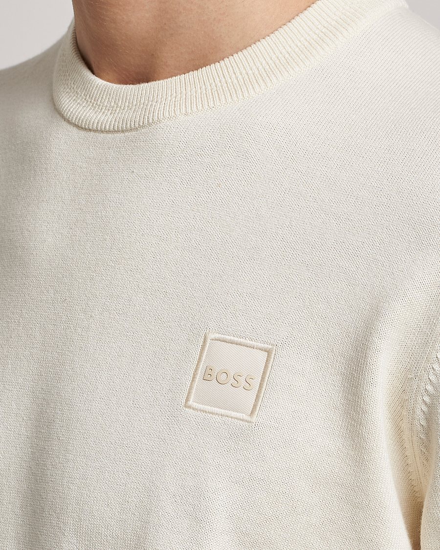 Uomini | Maglieria | BOSS ORANGE | Kanovano Knitted Sweater Light Beige