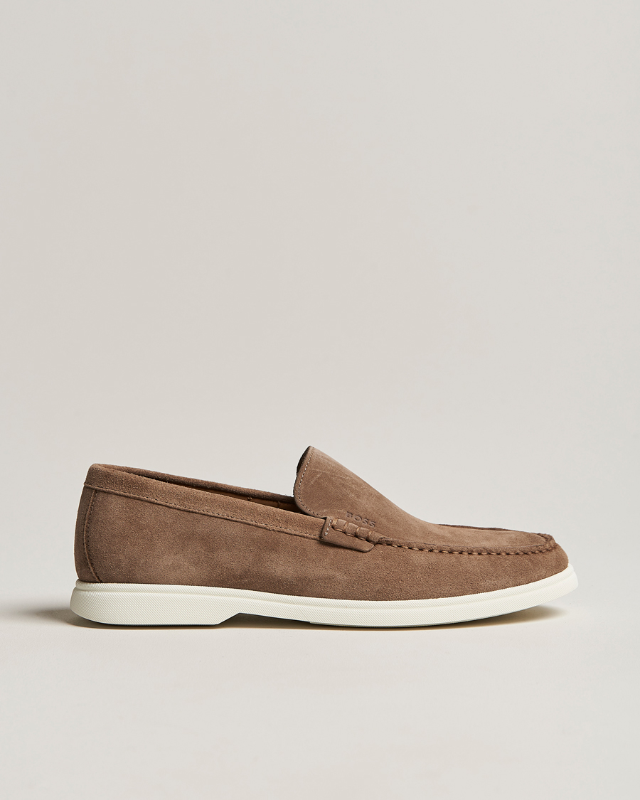 Uomini | Sienne Suede Loafer Medium Beige | BOSS BLACK | Sienne Suede Loafer Medium Beige