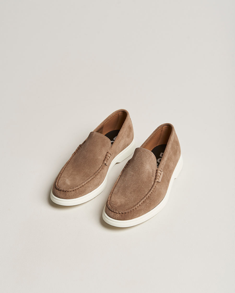 Uomini | Sienne Suede Loafer Medium Beige | BOSS BLACK | Sienne Suede Loafer Medium Beige