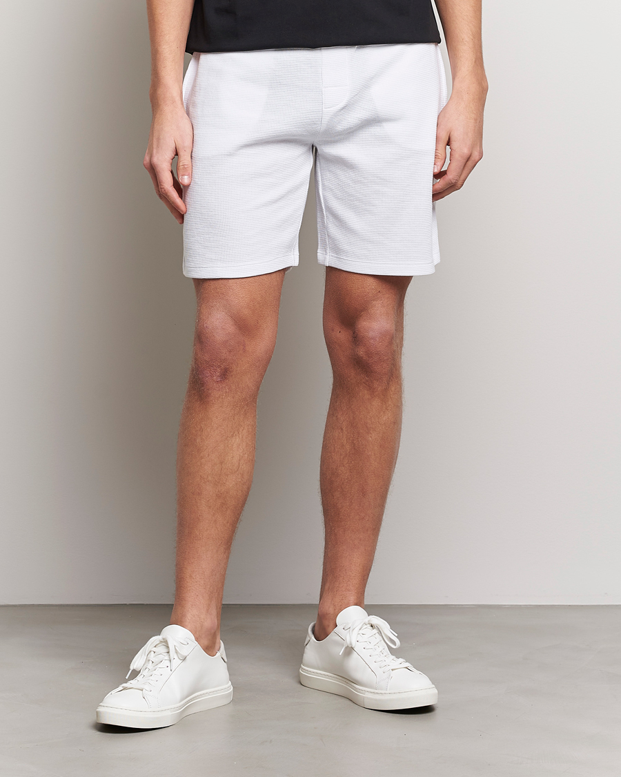 Uomini | Pantaloncini | BOSS BLACK | Waffle Logo Shorts Open White