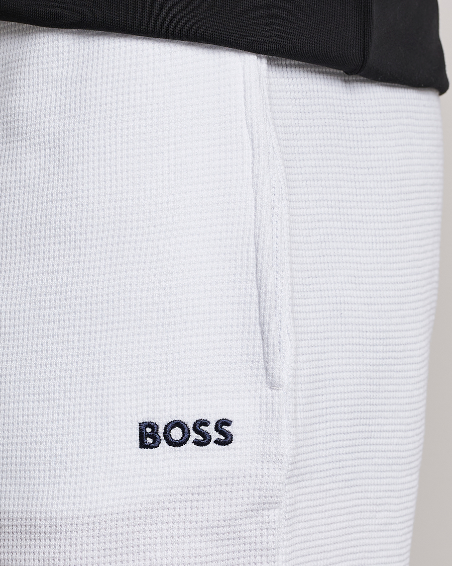 Uomini | Pantaloncini | BOSS BLACK | Waffle Logo Shorts Open White