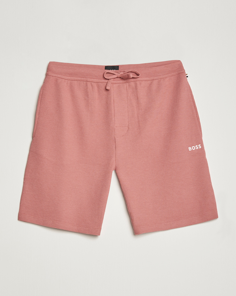 Uomini | Pantaloncini | BOSS BLACK | Waffle Logo Shorts Open Pink