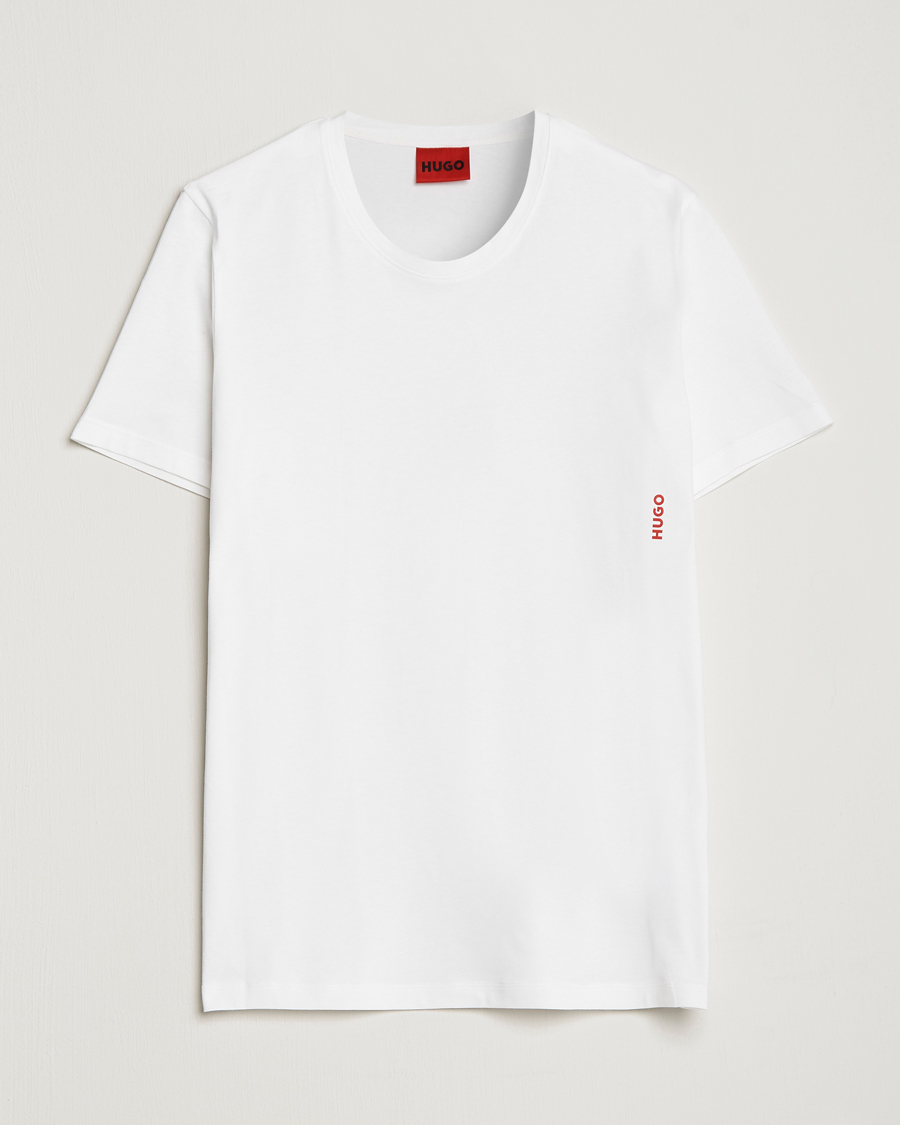 Uomini | T-shirt | HUGO | 2-Pack Logo Crew Neck T-Shirt White
