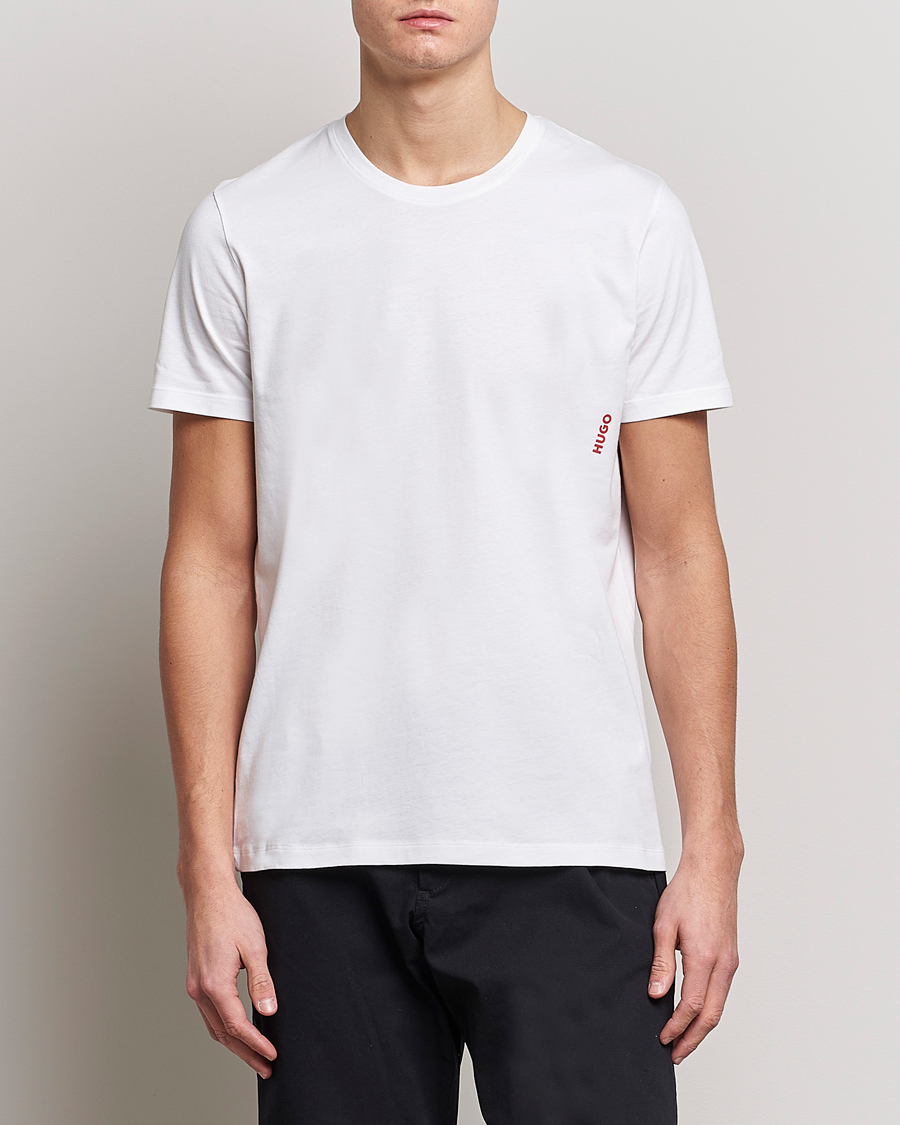 Uomini | T-shirt | HUGO | 2-Pack Logo Crew Neck T-Shirt White