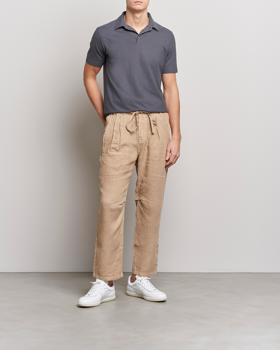 Uomini | Polo | Zanone | Ice Cotton Polo Dark Grey