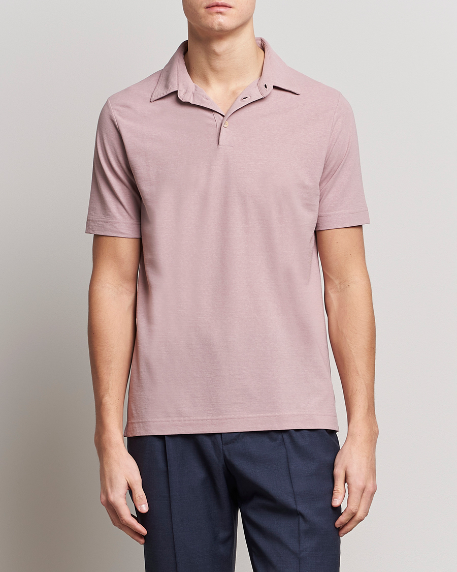 Uomini | Polo | Zanone | Ice Cotton Polo Washed Pink