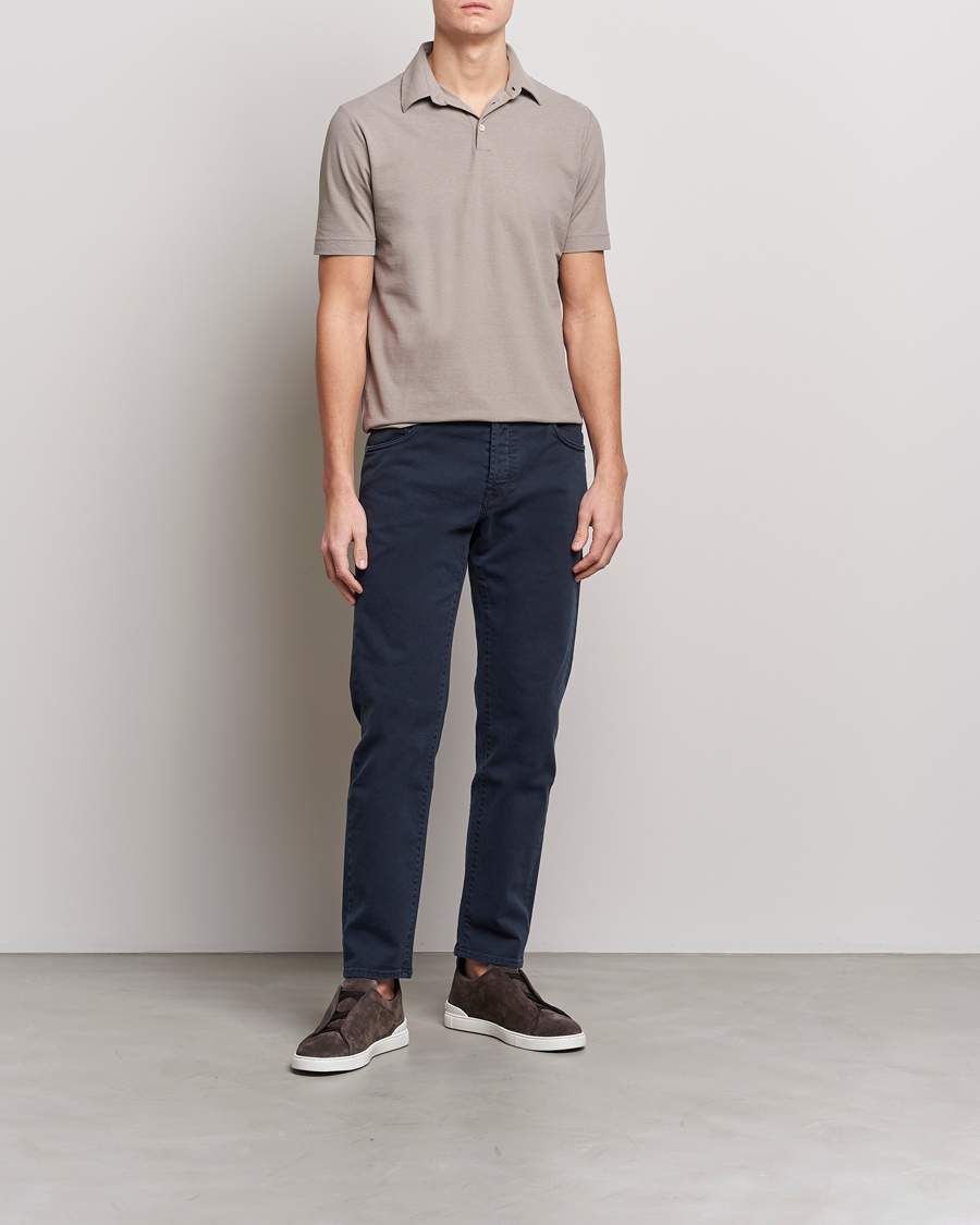 Uomini | Polo | Zanone | Ice Cotton Polo Beige