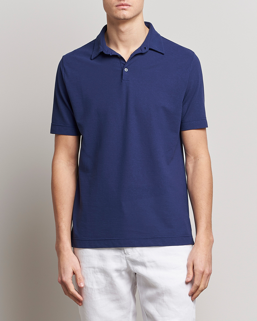 Uomini | Polo | Zanone | Ice Cotton Polo Electric Blue