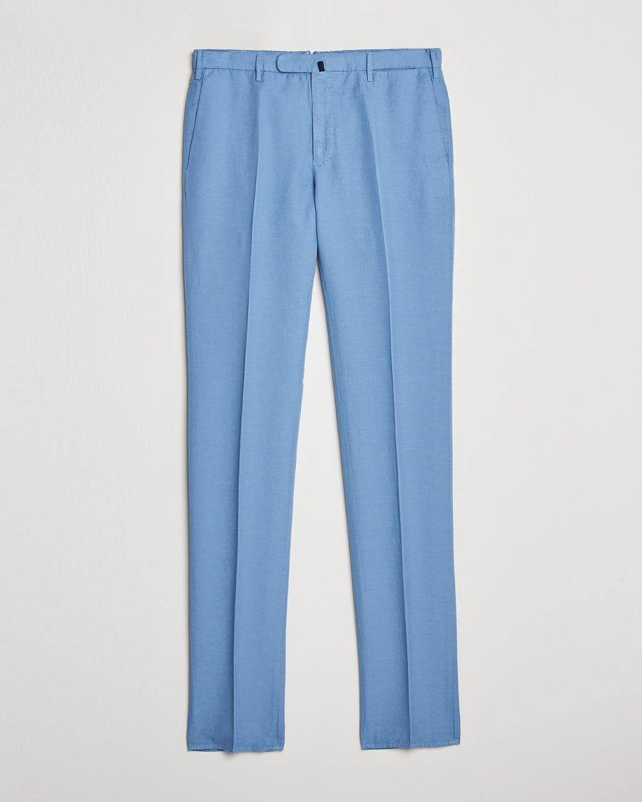 Uomini | Pantaloni | Incotex | Slim Fit Chinolino Trousers Light Blue