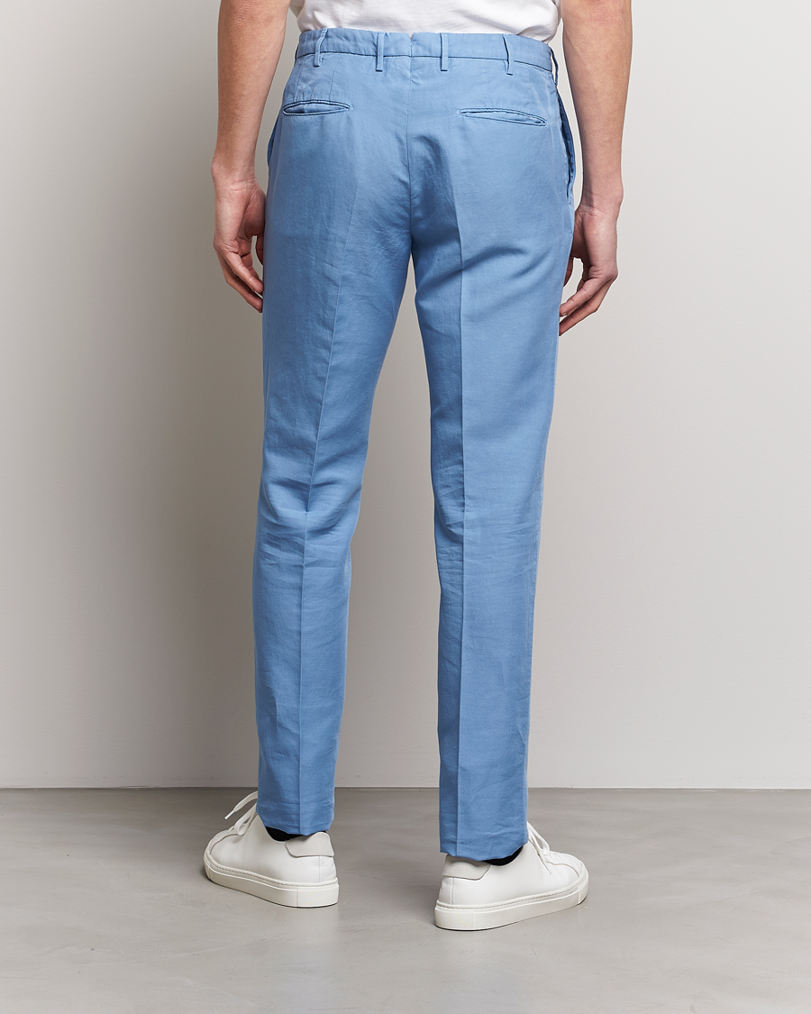 Uomini | Pantaloni | Incotex | Slim Fit Chinolino Trousers Light Blue