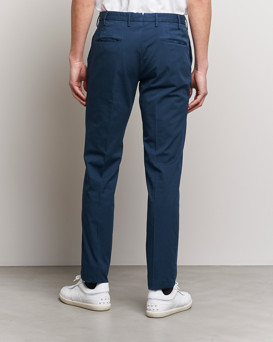 Uomini | Pantaloni | Incotex | Slim Fit Chinolino Trousers Navy