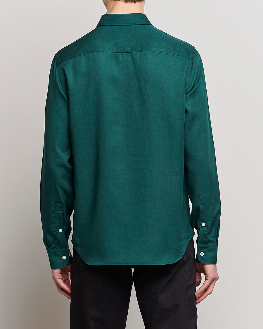 Uomini | Camicie | J.Lindeberg | Slim Fit Comfort Tencel Shirt Rain Forest