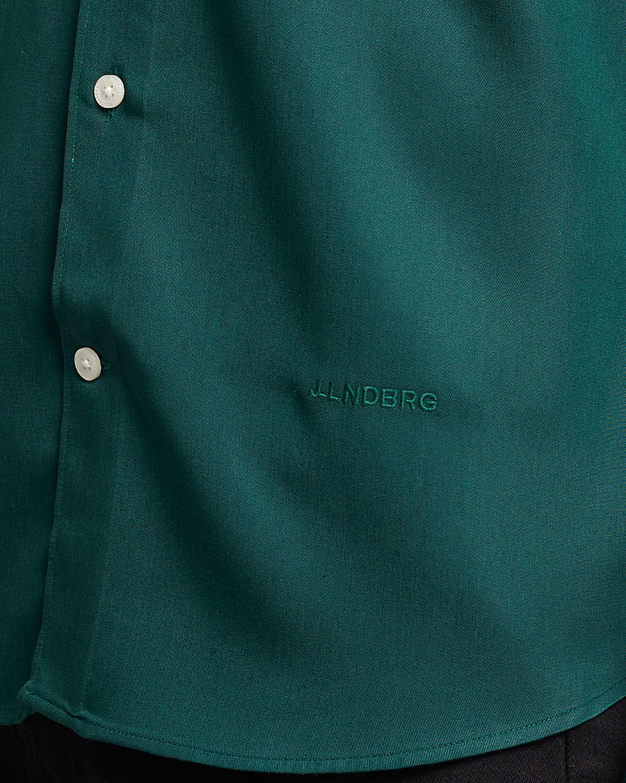 Uomini | Camicie | J.Lindeberg | Slim Fit Comfort Tencel Shirt Rain Forest