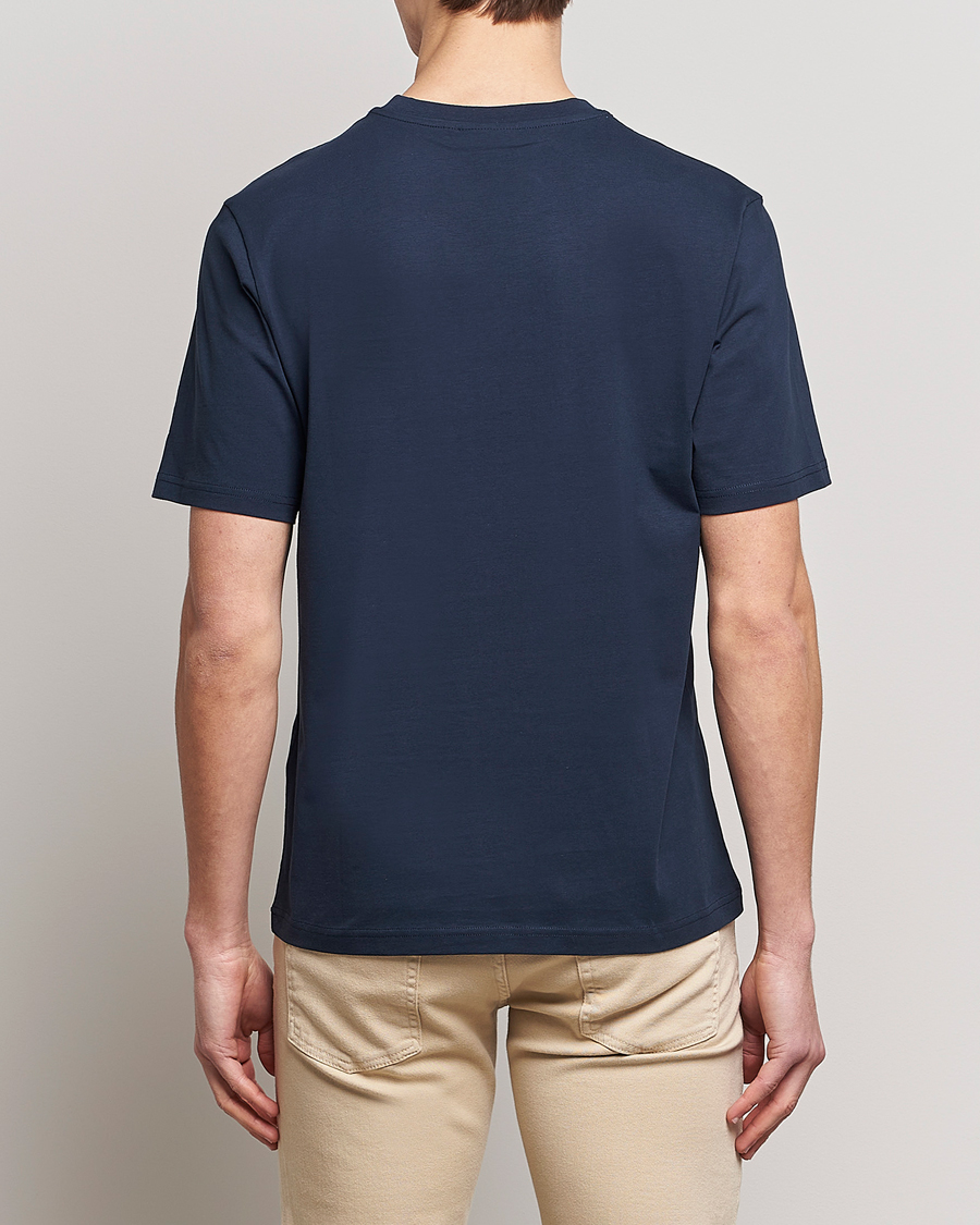 Uomini | T-shirt | J.Lindeberg | Dale Organic Cotton Patch T-Shirt Navy