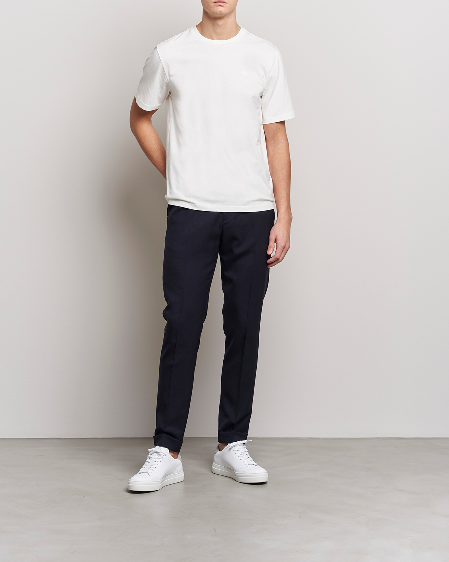 Uomini | T-shirt | J.Lindeberg | Dale Organic Cotton Patch T-Shirt Cloud White