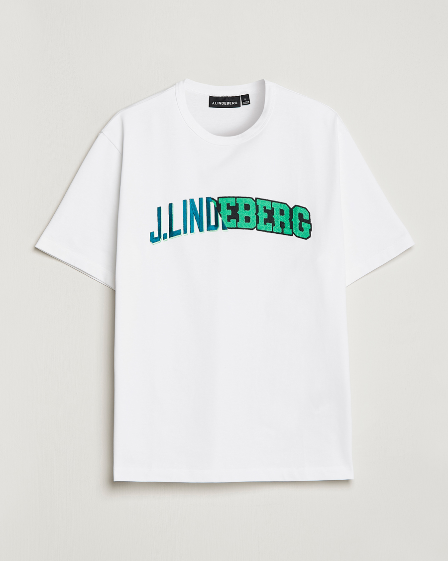 Uomini | T-shirt | J.Lindeberg | Camilo Graphic Heavy T-Shirt White