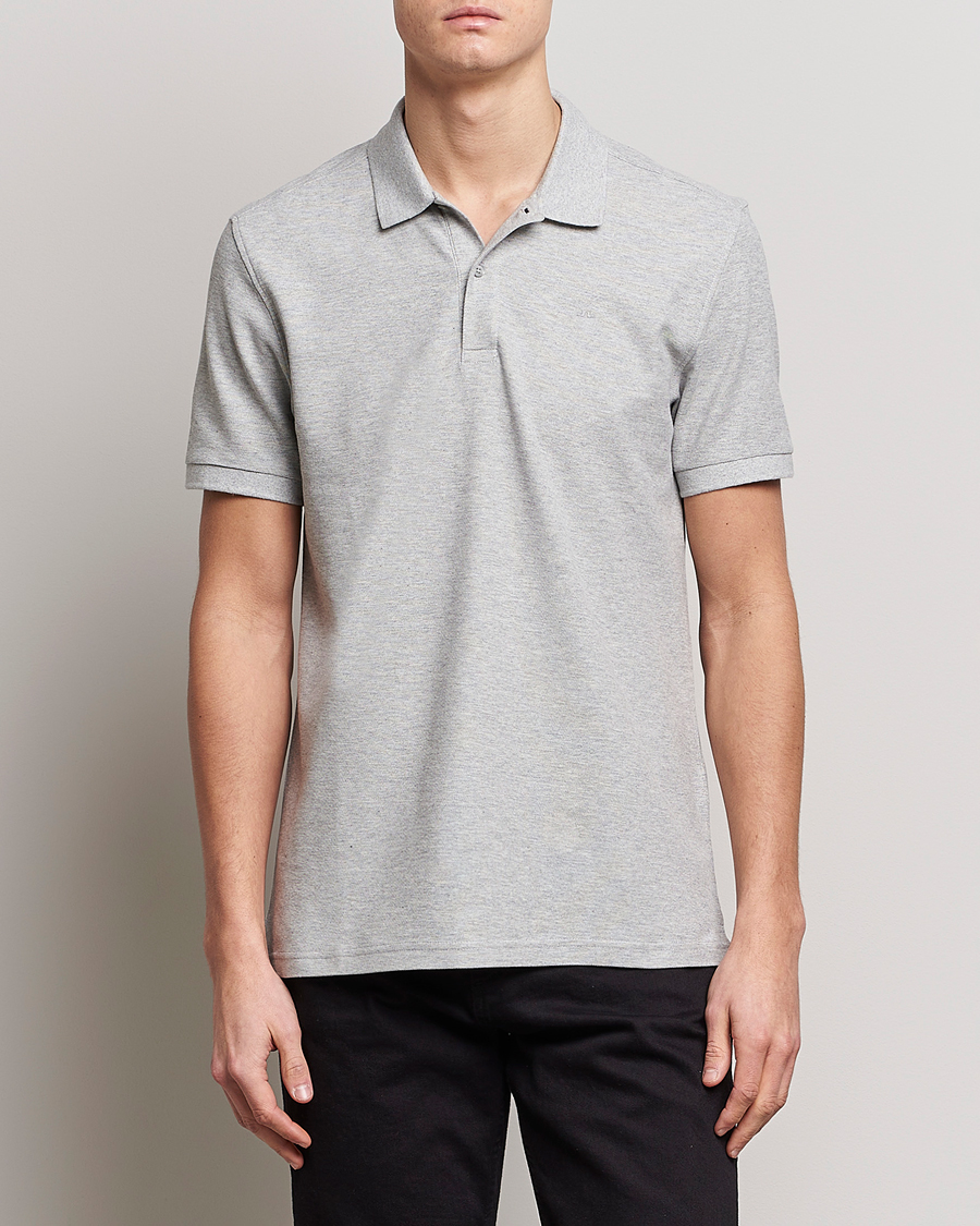 Uomini | Polo | J.Lindeberg | Troy Clean Polo Light Grey Melange