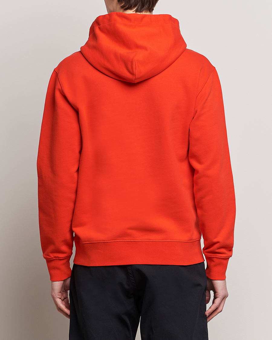 Uomini | Maglieria | J.Lindeberg | Chip Cotton Hoodie Fiery Red