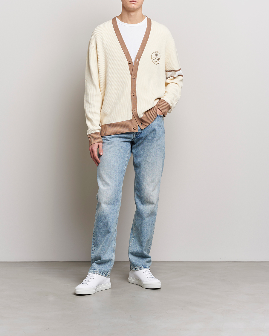 Uomini | Maglieria | J.Lindeberg | Gerard Jacquard Cardigan Turtledove