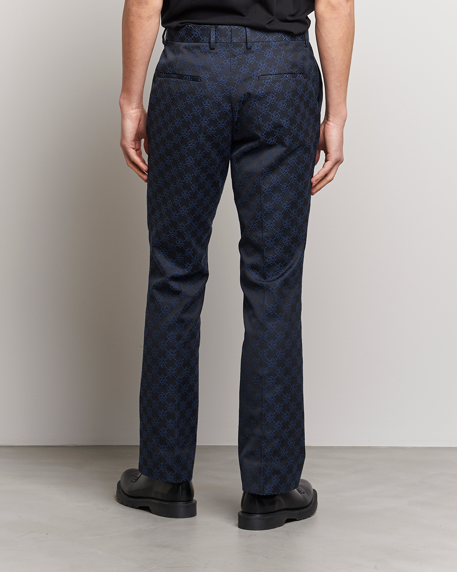 Uomini | Pantaloni | J.Lindeberg | Gomor JL Jacquard Trousers Navy