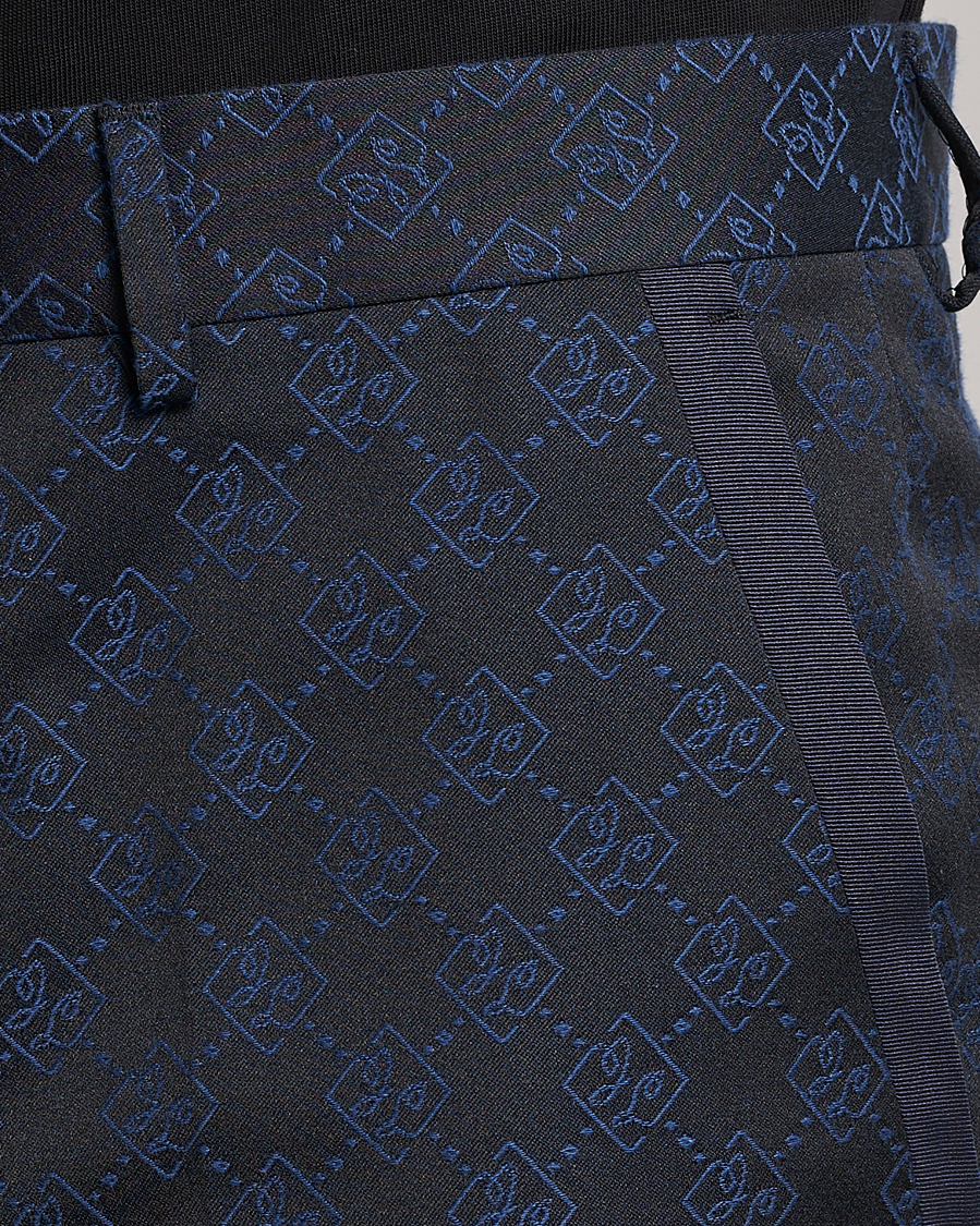 Uomini | Pantaloni | J.Lindeberg | Gomor JL Jacquard Trousers Navy