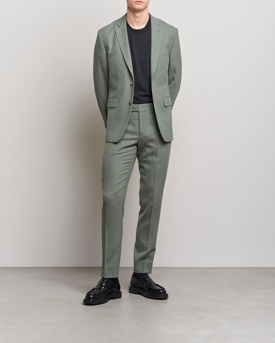 Uomini | Pantaloni | J.Lindeberg | Grant Active Hopsack Pants Aloe