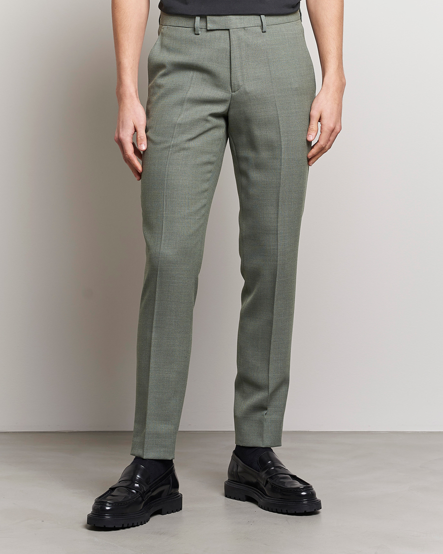 Uomini | Pantaloni | J.Lindeberg | Grant Active Hopsack Pants Aloe