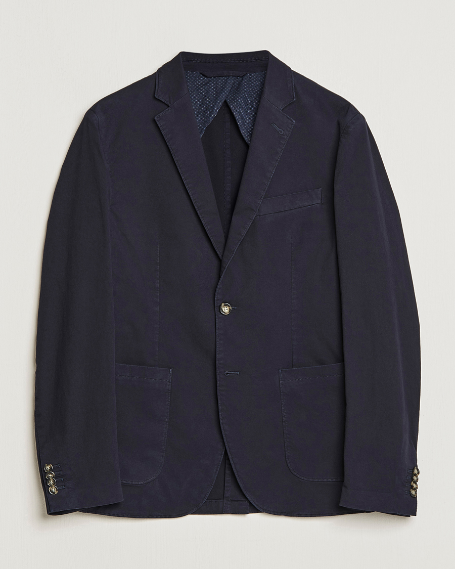 Uomini | Blazers | J.Lindeberg | Hopper Cotton Garment Dye Blazer Navy