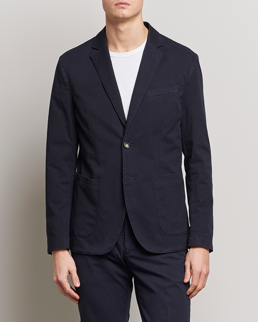 Uomini | Blazers | J.Lindeberg | Hopper Cotton Garment Dye Blazer Navy