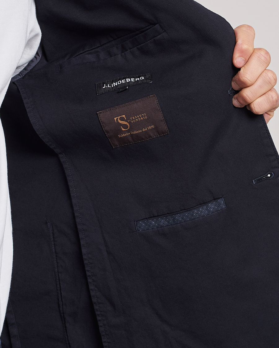 Uomini | Blazers | J.Lindeberg | Hopper Cotton Garment Dye Blazer Navy