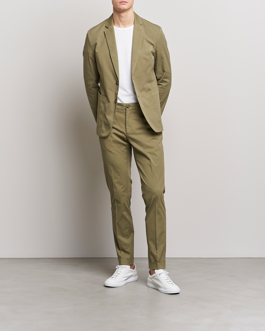 Uomini | Blazers | J.Lindeberg | Hopper Cotton Garment Dye Blazer Aloe