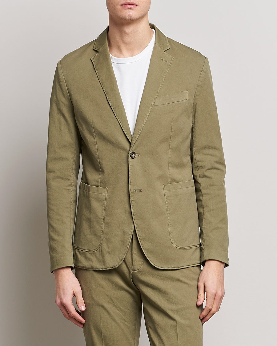 Uomini | Blazers | J.Lindeberg | Hopper Cotton Garment Dye Blazer Aloe