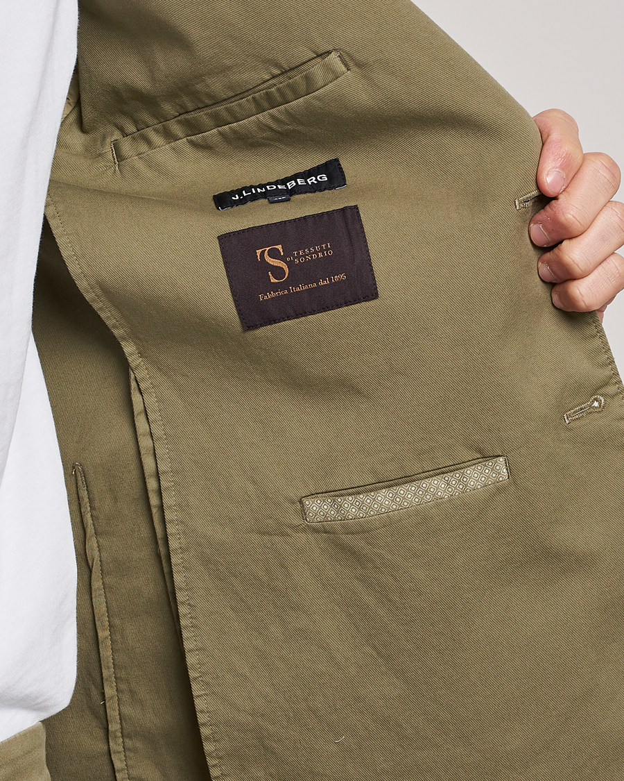 Uomini | Blazers | J.Lindeberg | Hopper Cotton Garment Dye Blazer Aloe
