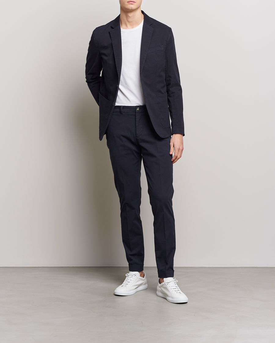 Uomini | Pantaloni | J.Lindeberg | Grant Cotton Garment Dye Pants Navy