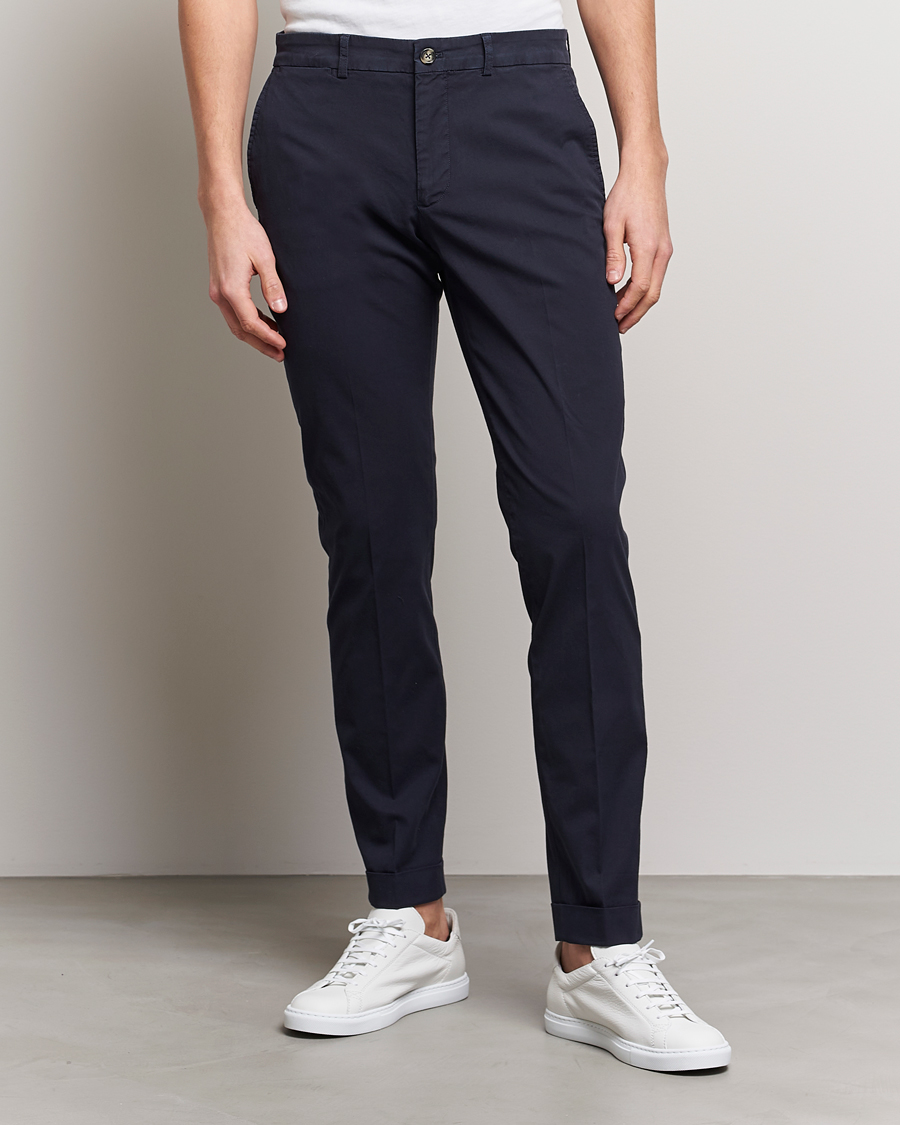 Uomini | Pantaloni | J.Lindeberg | Grant Cotton Garment Dye Pants Navy