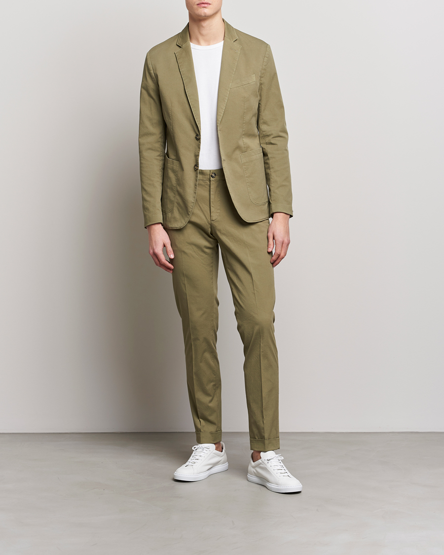 Uomini | Pantaloni | J.Lindeberg | Grant Cotton Garment Dye Pants Aloe