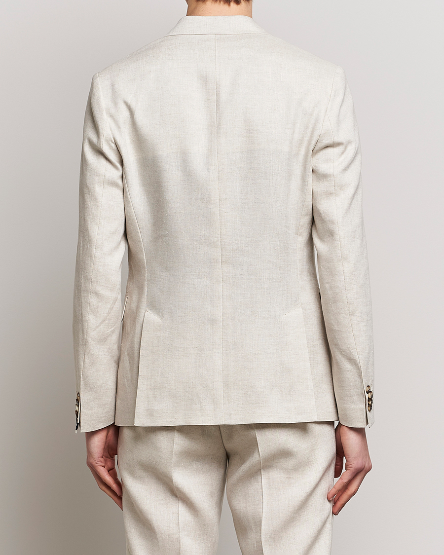 Uomini | Blazers | J.Lindeberg | Hopper Super Linen Blazer Safari Beige