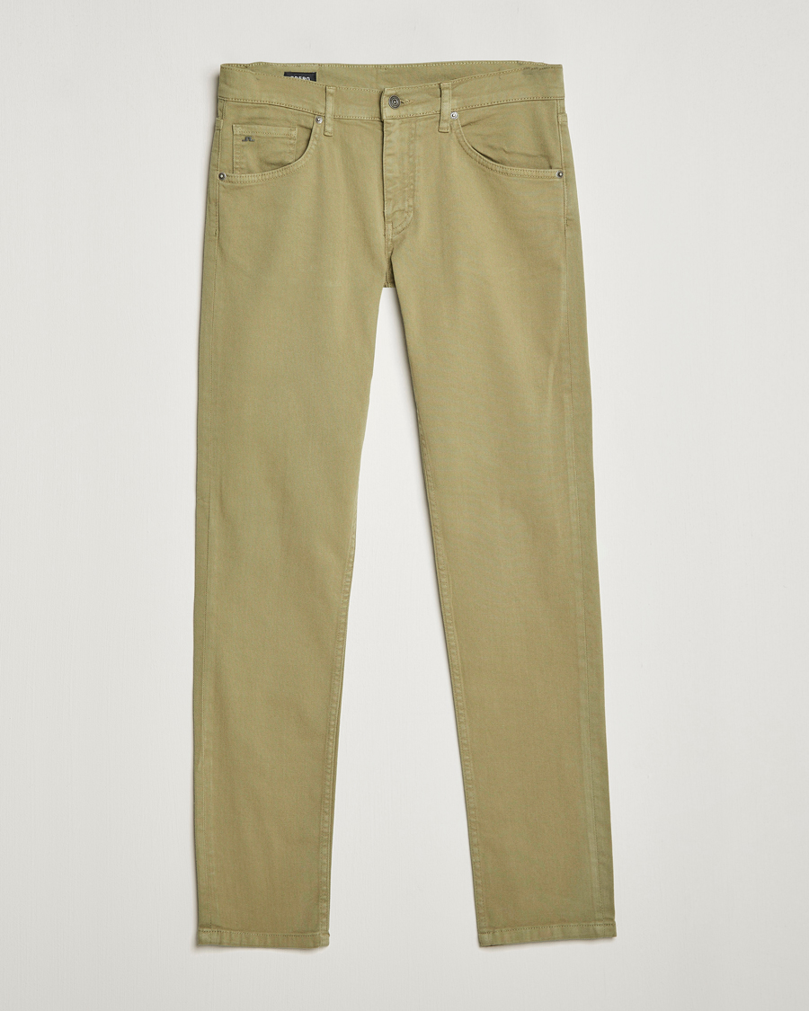 Uomini | Pantaloni | J.Lindeberg | Jay Solid Stretch 5-Pocket Trousers Aloe